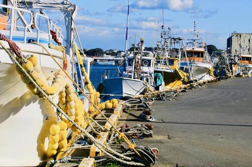 漁港　千葉県　銚子港 漁港,漁船,船舶の写真素材