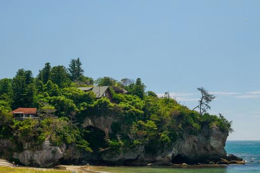 七ヶ浜の風景⑻ 海,波,崖の写真素材