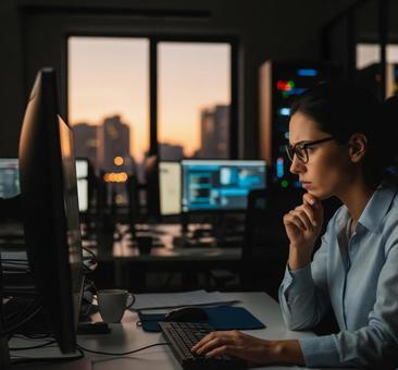 ビジネスシーン　パソコン作業の写真