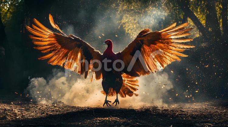フェニックス フェニックス,不死鳥,炎の写真素材