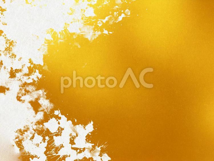 背景素材 金と白の和風背景 0796 和,和紙,紙の写真素材