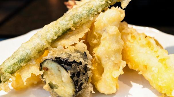 Photo, tempura, assorted, ebina temple, 