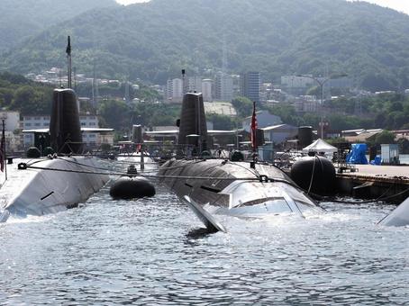 広島県呉市　アレイからすこじま　 広島県,呉市,潜水艦の写真素材