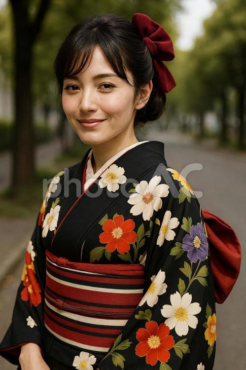 令和のハイカラさん 女性,ハイカラさん,大正ロマンの写真素材