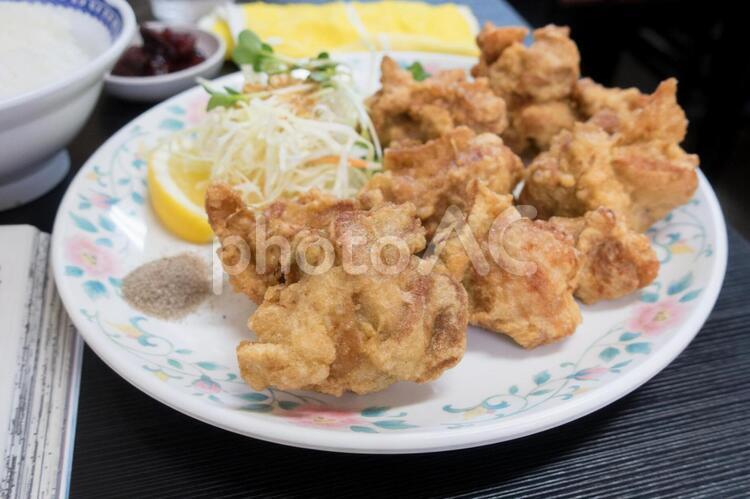 唐揚げ定食 唐揚げ定食,食べ物,中華の写真素材
