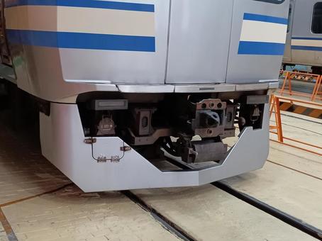 E217系前面排障器 E217系前面排障器 鉄道,jr,jr東日本の写真素材