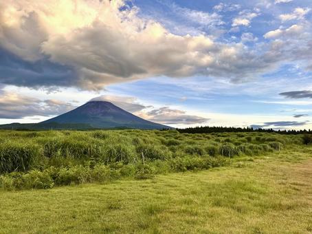 富士山と雲 富士山と雲の写真