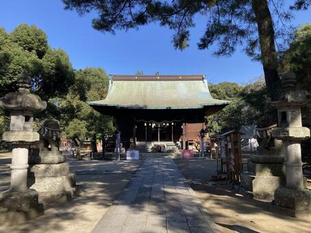 篠山神社・境内 篠山神社,福岡県久留米市,神社仏閣の写真素材