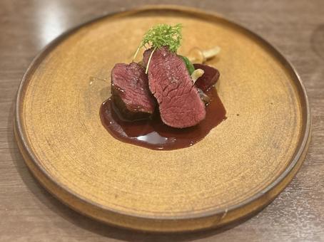 鹿肉のロースト 鹿肉のロースト 鹿,肉,ジビエの写真素材