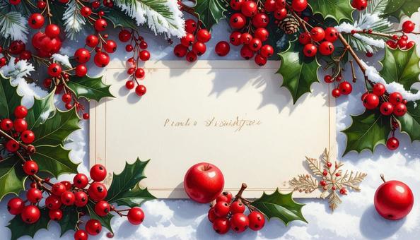 クリスマスのグリーティングカードデザイン クリスマスのグリーティングカードデザインの写真