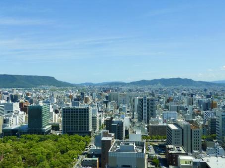 香川県庁から望む高松市都心部 香川県庁から望む高松市都心部 高松市,瓦町,高松中央商店街の写真素材