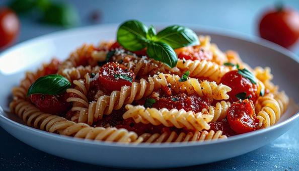 トマトパスタの写真
