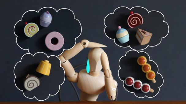 食べたい! 食べたい! 食欲,ダイエット,食事制限の写真素材