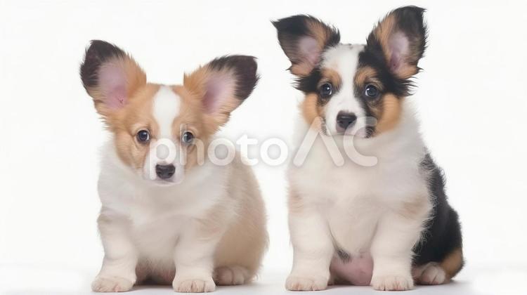 ウェルシュコーギーカーディガン子犬3 犬,イヌ,いぬの写真素材