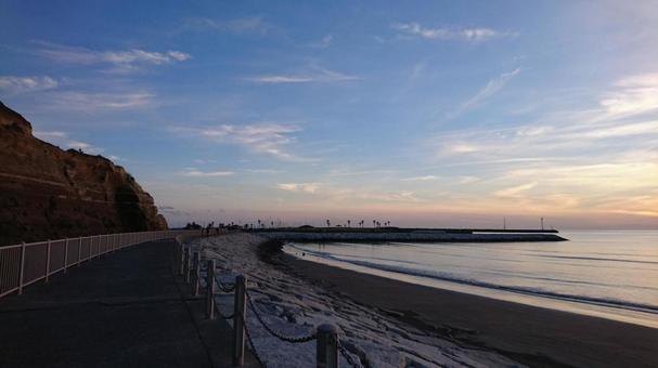 Photo, a promenade, beach, seaside promenade, 