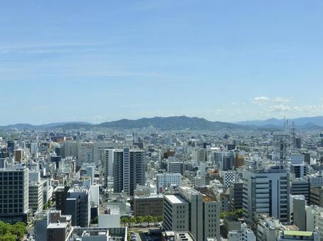 香川県庁から望む高松市都心部3 香川県庁から望む高松市都心部3 高松市,瓦町,高松中央商店街の写真素材