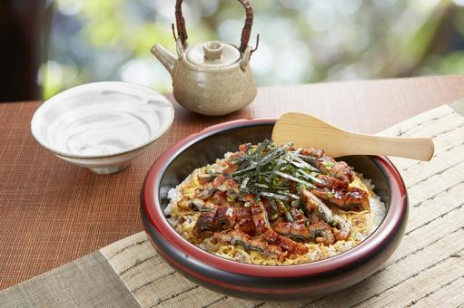 ひつまぶし ひつまぶし ひつまぶし,鰻,日本料理の写真素材