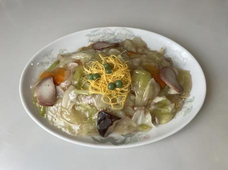あんかけ焼きそば あんかけ焼きそば 焼きそば,あんかけ,上田の写真素材