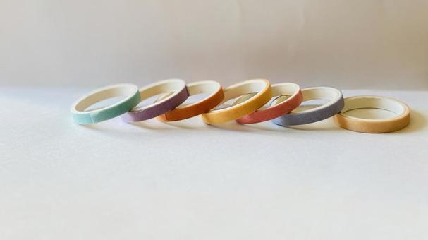 マスキングテープ、コピースペース マスキングテープ,テープ,カラフルの写真素材