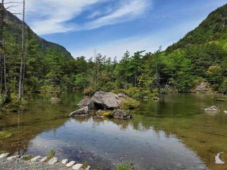 上高地 上高地 長野,上高地,きれいの写真素材