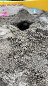 砂場遊び 砂場遊びの写真