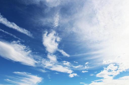 青空と雲 青空と雲の写真