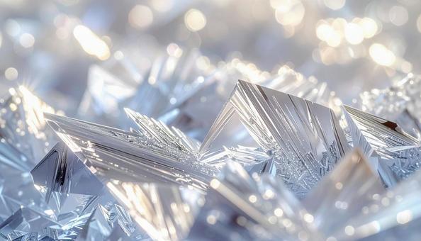 輝く氷のような銀結晶のクローズアップ 輝く氷のような銀結晶のクローズアップの写真