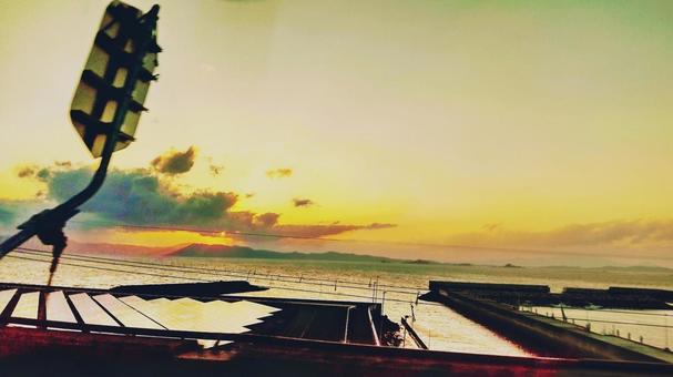 夕暮れの海 夕暮れの海の写真