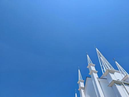 青空と教会 青空と教会 青空,空,教会の写真素材