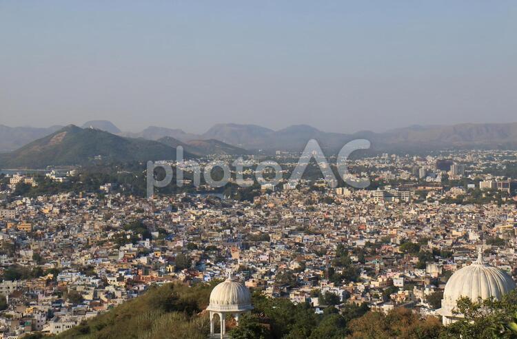 インド　ウダイプルの歴史的町並み インド,ウダイプル,町並みの写真素材