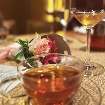 ティータイム 花,ティータイム,優雅の写真素材