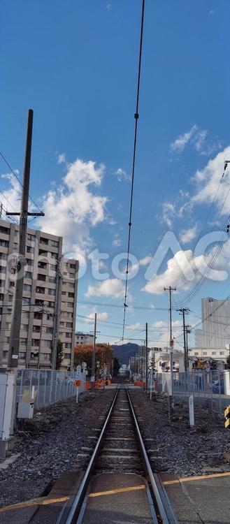 和田岬駅からの線路 和田岬,和田岬線,和田岬駅の写真素材