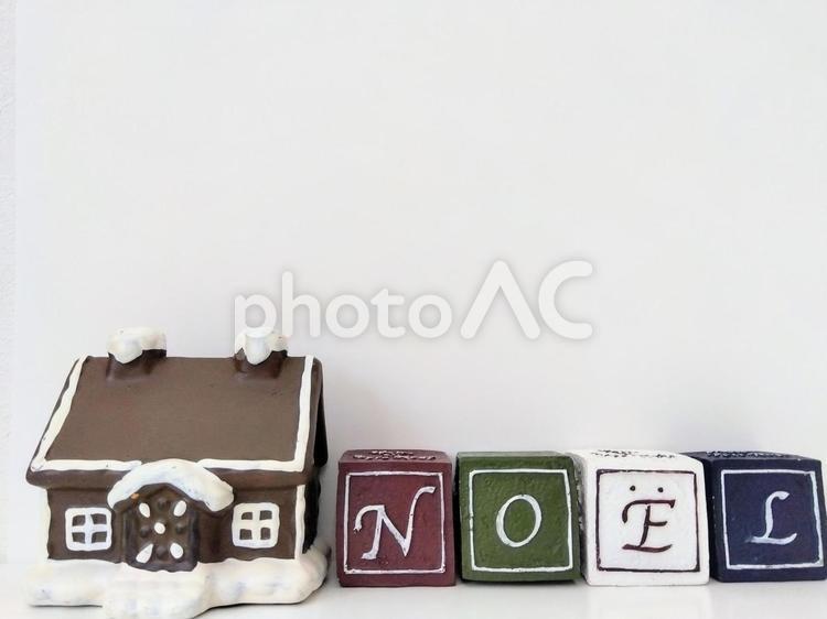 ノエル　置物② ブロック,サイコロ,イメージの写真素材