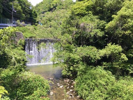 滝 川,滝,渓流の写真素材