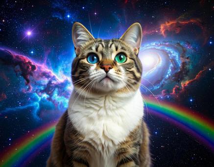宇宙と猫 宇宙と猫の写真