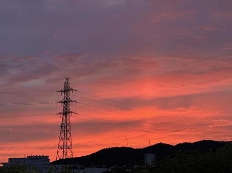 夕日 夕日の写真