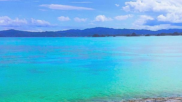 美しい海 沖縄 古宇利島 美しい海 沖縄 古宇利島の写真