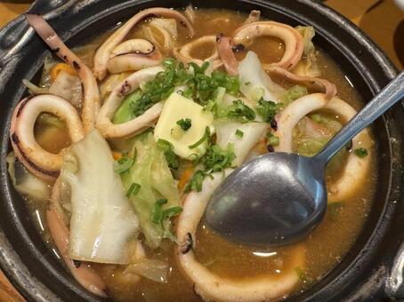 イカの漁師焼き イカの漁師焼き,いかごろソース,イカの写真素材