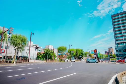 【秋田】秋田駅の周辺 2025 【秋田】秋田駅の周辺 2025 秋田,2025,晴天の写真素材