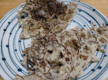 もずくの天ぷら もずくの天ぷら もずくの天ぷら,天ぷら,天婦羅の写真素材