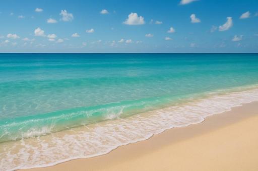 青い空と青い海 美しいビーチ 青い空と青い海 美しいビーチの写真