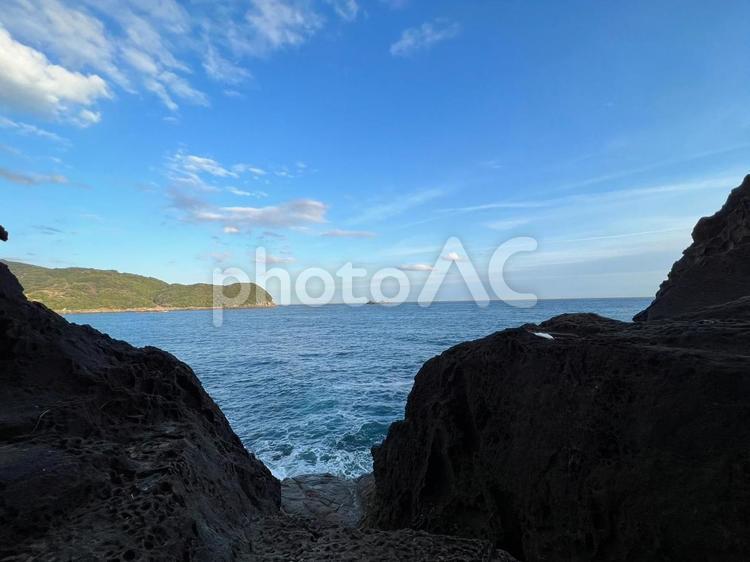 海　空　波 海,日差し,景色の写真素材