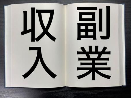 アイキャッチに使える本に書かれた副業収入 アイキャッチに使える本に書かれた副業収入の写真