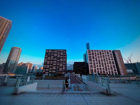 晴海テラス 都内,景色,晴海の写真素材