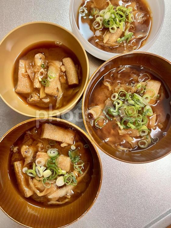 切り干し大根と油揚げの味噌汁 食事,ご飯,おうちごはんの写真素材