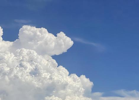 夏空に広がる入道雲 夏空に広がる入道雲の写真