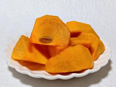 柿 カキ,果物,果実の写真素材