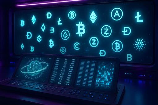 仮想通貨ダッシュボードの写真