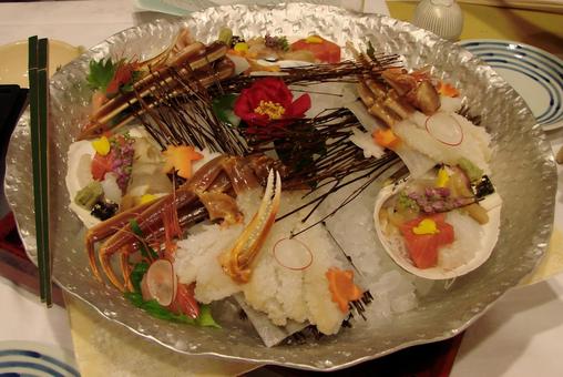 カニづくしのお造り カニづくしのお造り カニ料理,カニづくし,カニの写真素材