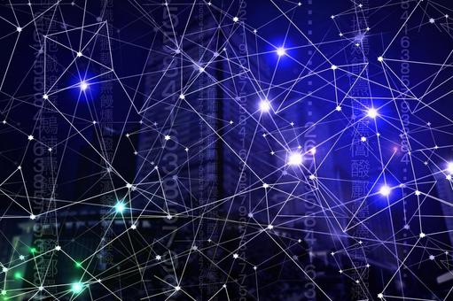 幻想的背景素材　電脳都市 背景画像,背景素材,壁紙の写真素材